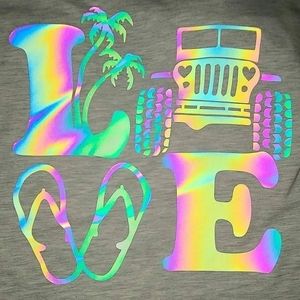 Rainbow effect love jeep hoodie, brand new from our shop sizes s to 4xl